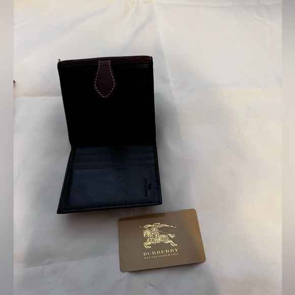 Burberry Brown Leather Buckle Flap French Wallet - Picture 11 of 15